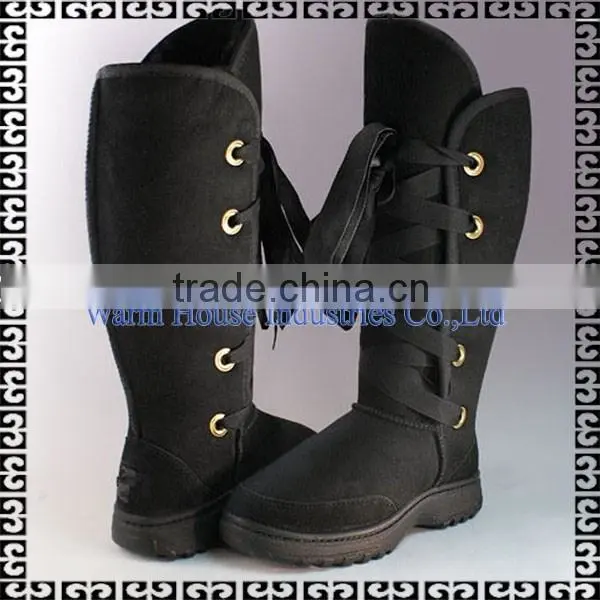 High Quality Red Leather Over Knee Women Fashion Military Boots Quality Choice