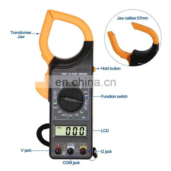 DT266(CE) Portable Clamp Meter With Full Protection Design photo-2