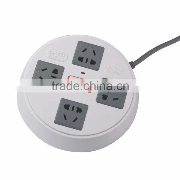 wholesale 4-outlet extension socket by round shape