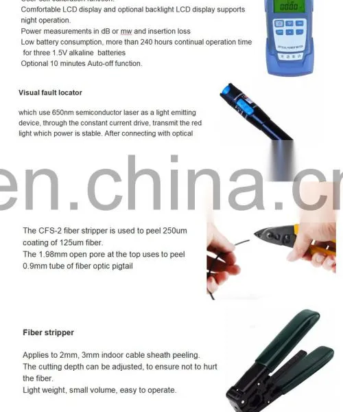 Best Selling Fiber Cleaver and Optical Power Optical Ftth Tool Kit photo-3