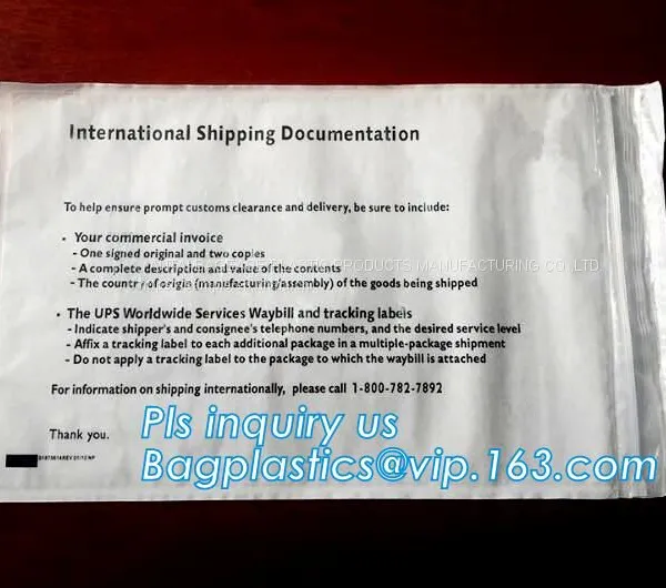 Self-Seal Security Document Packing List, UPS TNT Express Invoice Packing List Envelope, Enclosed Envelope/ Waybill Bag photo-4