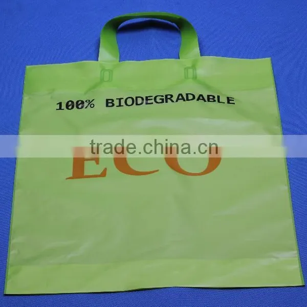 PBAT Soft Loop Handle Bag, Echofriendly Plastic Bags, Biodegradable Bags
