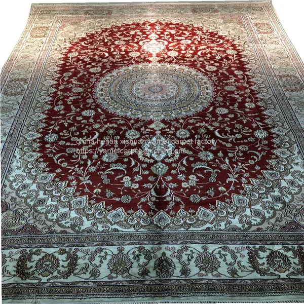 6x9ft Fine Quality Handmade Silk Persian Carpet for Home Decor photo-2