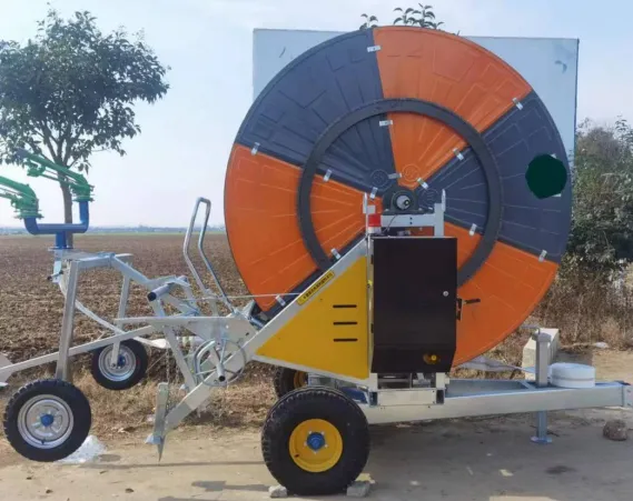 Agricultural Reel Hose Irrigation Machinery With Multi-sprinkler Truss Type photo-5