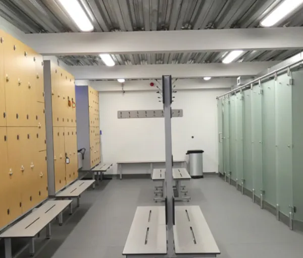 School Gym Change Rooms Furniture Colorful Wooden Laminate HPL Lockers Storages Cabinets photo-2