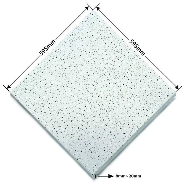 Tegular Edge Mineral Fiber Acoustic Ceiling T 24 With Sand Surface Pin Hole Design Factory Direct Wholesale Mineral Fiber Ceilings photo-3