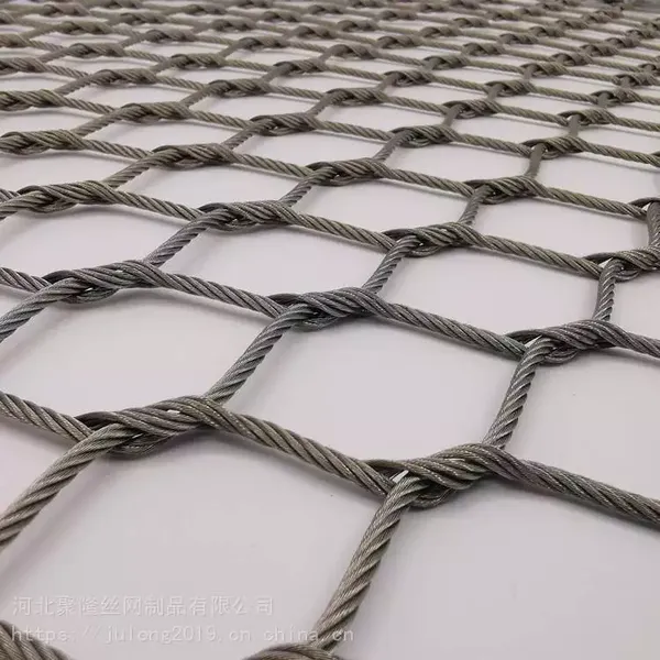 Stainless Steel Wire Rope Netting for Zoo Aviary Enclosure Mesh / Stair Railing Mesh photo-2