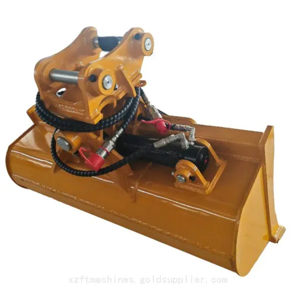 3.5T Hydraulic Tilt Bucket Hydraulic Grading Bucket Wide 1100mm photo-3