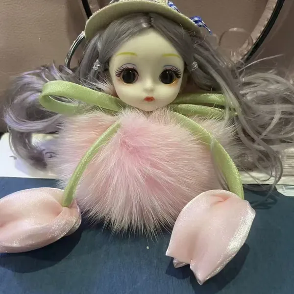 Tulip Bow Girl Doll Bag Charm photo-2