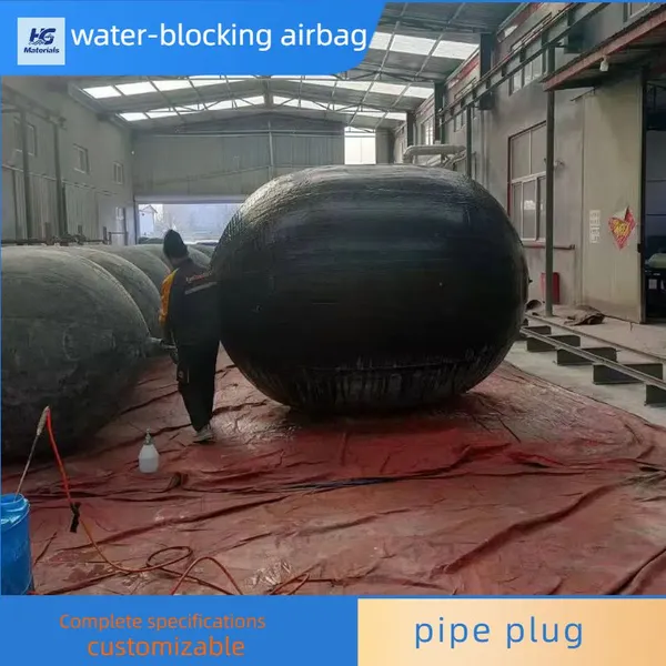 Closed Water Test Proves the Sealing Airbag is Watertight. Inflatable Municipal Pipeline Water Blocking Airbag photo-2