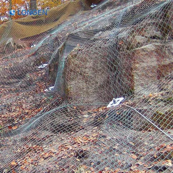 Rockfall Netting G80 4.6 G45 2 Flexible Impact Resistance Flexible Wire Mesh High Tensile Rockfall Netting for Scenic Spot Slope photo-2
