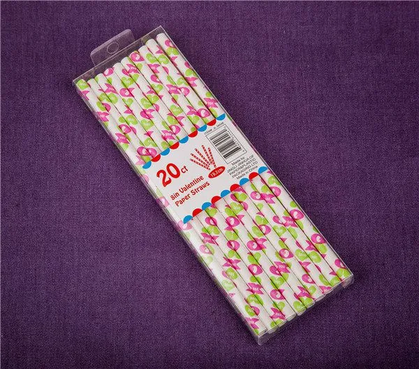 Ningbo PartyKing Golden Foil Option Design Paper Straws For Wedding Birthday Party Fashion Drinking Straws Decoration Supplies