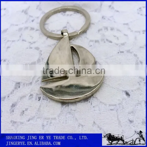 Custom Yacht Shaped Metal Keychains photo-3