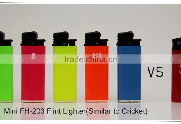 Plastic Mini BIC CRICKET Flint Lighter FH-203 With Butane Gas Neon Color photo-5