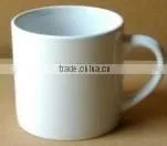 Cheap Straight Shape Blank White Ceramic Mug With Handle