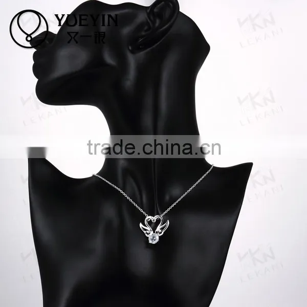Silver Plated Zircon Luxurious Fashion Necklace Jewelry photo-6