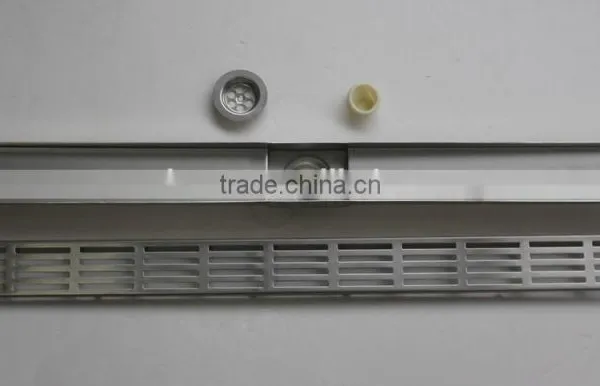 Audemar E Series Straight Edge Sloped Channel Base Stainless Steel 304 Flexible Shower Drain photo-2