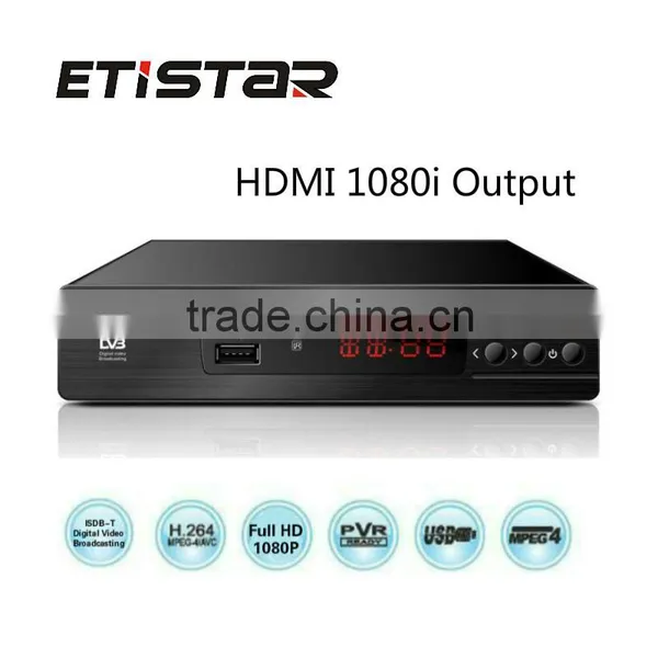 Full hd Digital Metal Case ISDB-T Set Top Box MPEG-2/MPEG-4 TV Tuner Receiver