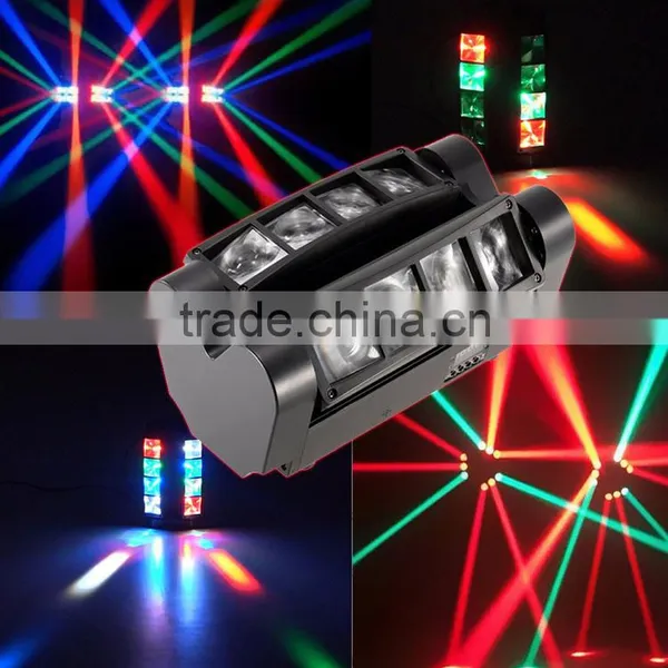 ADJ LED Narrow Beam Light RGBW 8x3w Mini LED Spider Disco Light photo-5