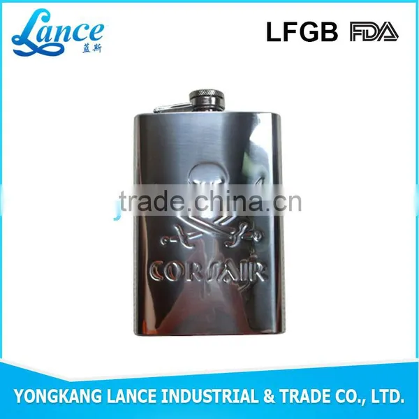 2016 New Design Stainless Steel Laser Hip Flask Bling Flasks photo-2