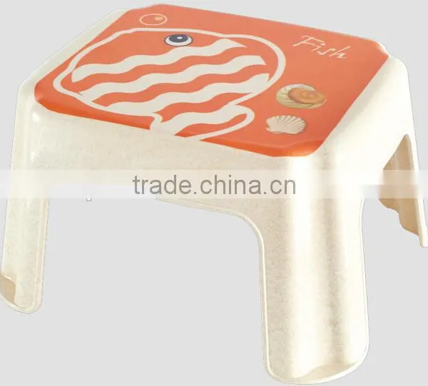 Eco-friendly 18cm Height Bamboo Fiber Plastic Step Stool For Kids Most Popular photo-4