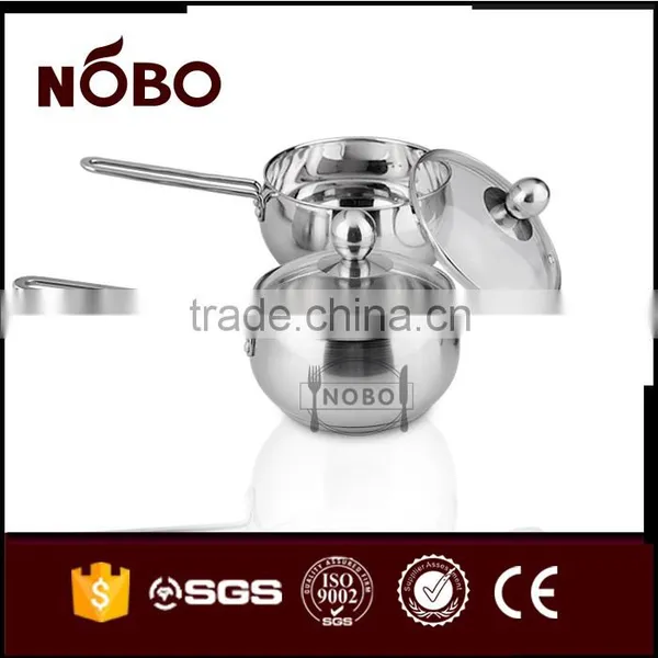 Home Use Stainless Steel Saucepan With Glass Handle photo-6
