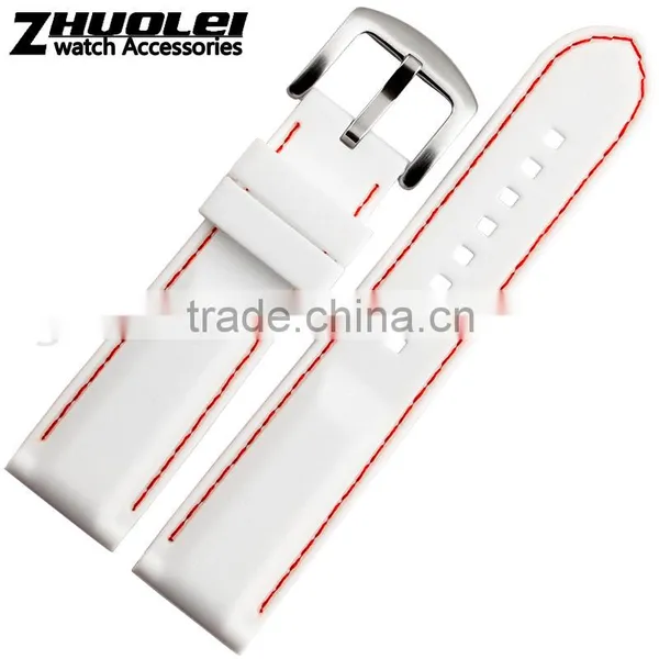 New Arrival Waterproof Muticolor Silicone Rubber WatchWrist Watch Strap Band Replacement 22mm photo-5