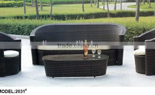 Nowadays Popular Gray Rattan Wicker Furniture Sofa Set photo-2