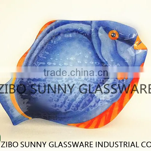 Deep Blue Fish Were Glass Plate photo-5