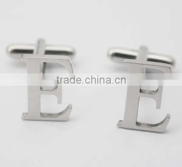 English Capital Letter ABCDE Stainless Steel Wholesale Cufflink For Men photo-5
