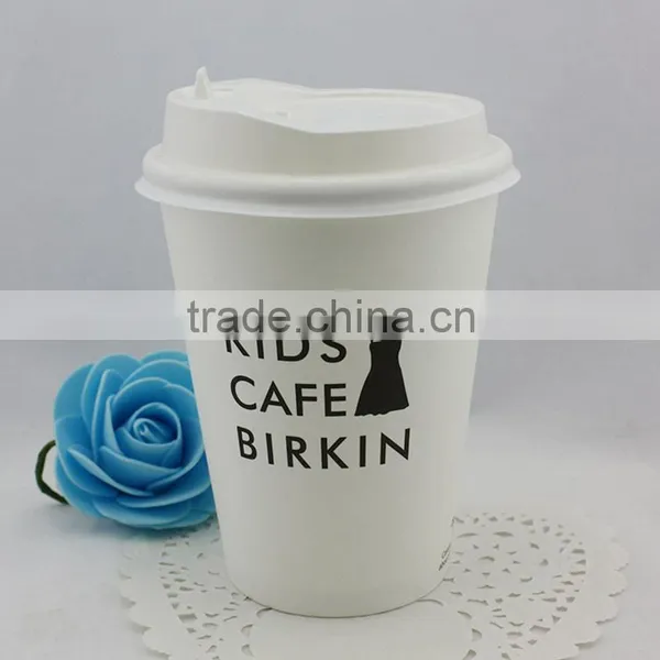 High Quality Oem Logo Printed Disposable Paper Coffee Cup With Lid photo-5