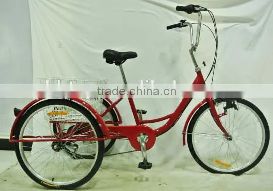 SH-T003 24 Inch 6 Speed Adult Pedal Tricycle Quality Choice