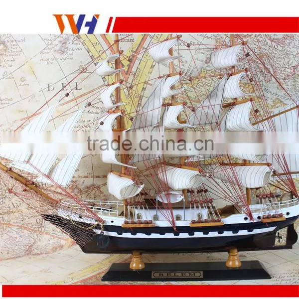3D Business Gifts Basswood Wooden Craft Boat Decoration