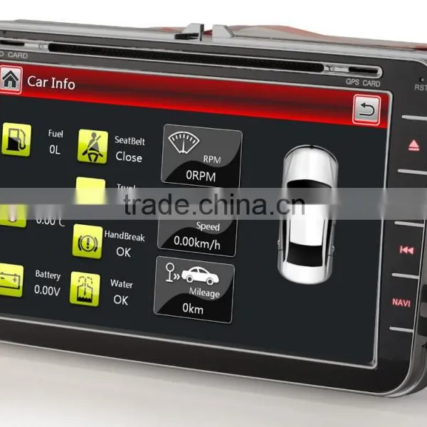 8" Car DVD/GPS Player Professional Gps MAP Bluetooth For VW GOLF 5 6 PASSAT CC TIGUAN Sharan EOS Scirocco photo-4