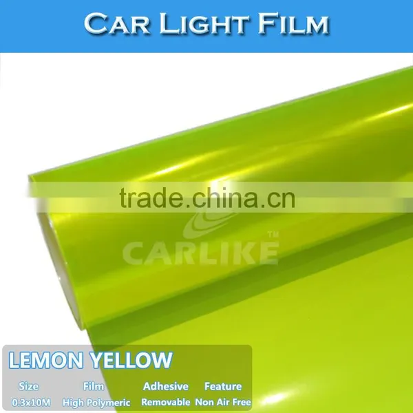 Hot Sale Sino Lemon Yellow Car Light Protection Film photo-2
