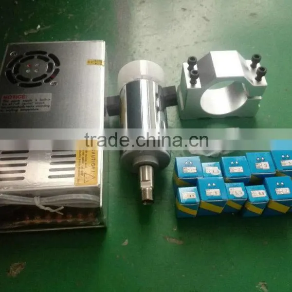 9000rpm 0.3kww ER11 48 Volt DC Spindle Motor+power Governor+52D Mount Bracket+12pcs Collets photo-3