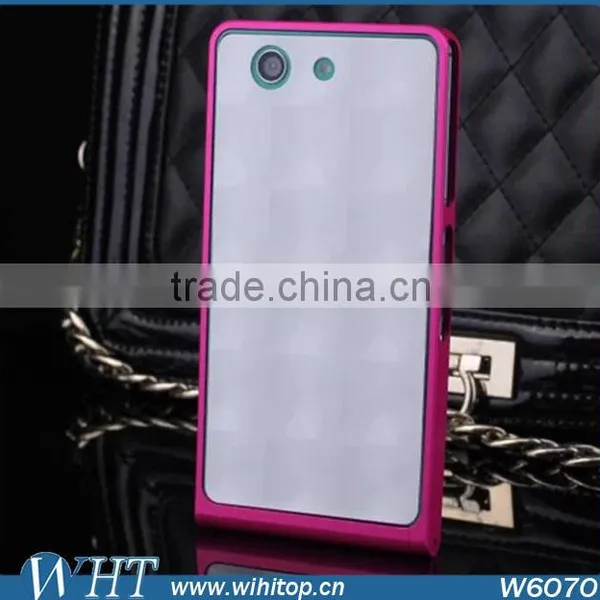 Fashional Alumimum Mental Bumper Case For Sony Xperia Z3 Mini Compact +Screen Protector For Z3 Compact photo-6