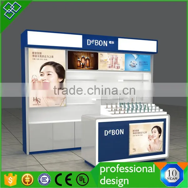 Shopping Mall Cosmetic Store Design Make Up Product Stand Cosmetic Kiosk Quality Choice photo-2