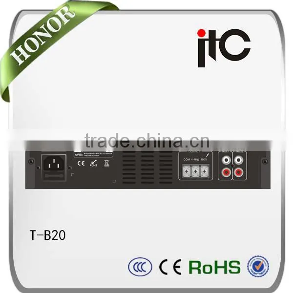 ITC T-B20 Series 20W 40W 60W Optional Support Bluetooth and Offline Memory Small PA Amplifier With MP3 Player photo-2