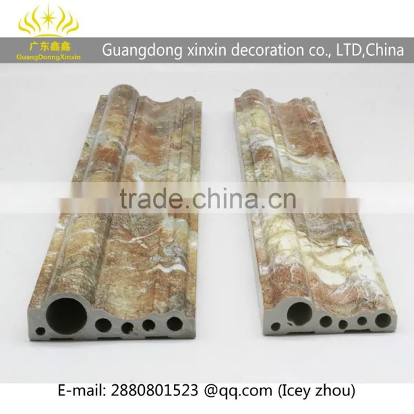 2016 Hot Sale Elegant Home Decor Interior Decorating Molding Stone Plastic Trim Moulding Line photo-5