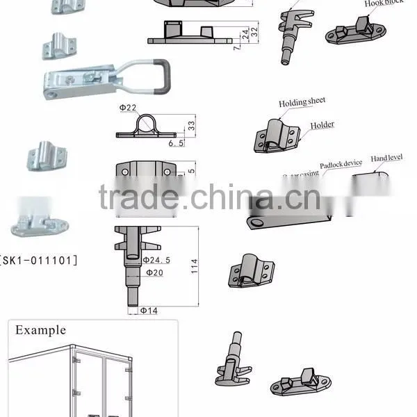 SK1-011101 High Quality Truck Body Lock,Truck Door Lock photo-3