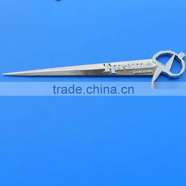 Sword Shape Silver Metal Letter Opener for European Royalty