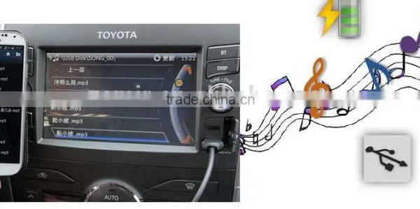 Micro USB Male to USB Male Android Charging and Playing Music Cable photo-2