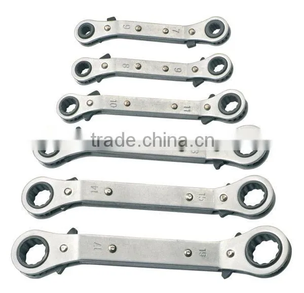 Offset Box Gear Ratcheting Ratchet Wrench Set MM photo-4