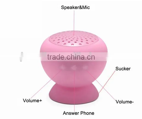 Best Waterproof Portable Waterproof Bluetooth Shower Speaker With Mic Handsfree Call Function photo-6