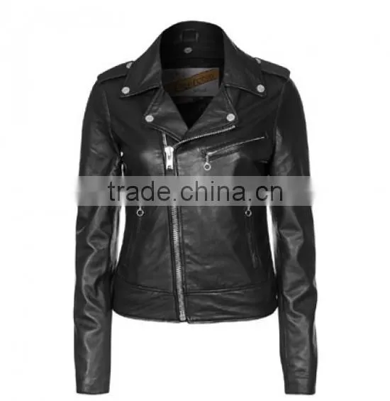 Pakistan Ladies Leather Jacket Price , Ladies Leather Jacket in Sialkot , Cheap Faux Leather Jacket for Women photo-4
