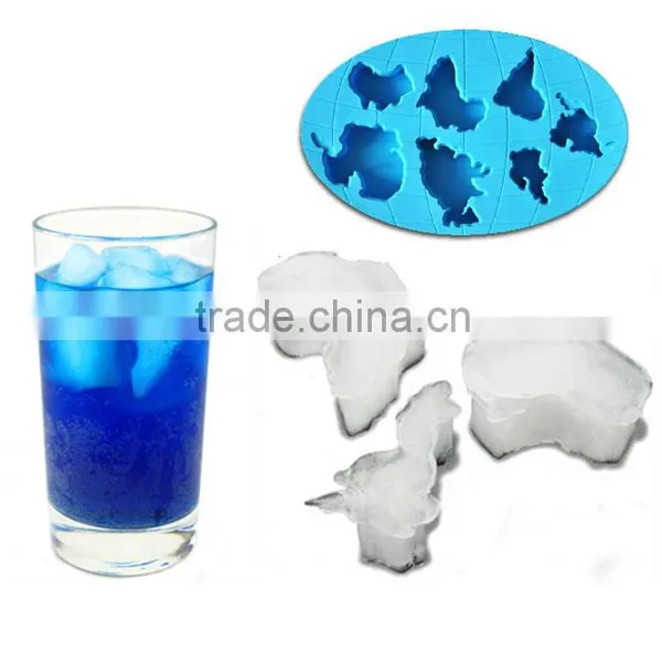 Hot Sell 100% Food Grade TPR Globe Warming Personalized Ice Cube Tray photo-3