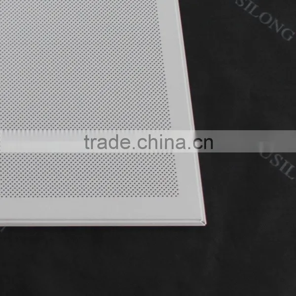Decorative 1.8mm Perforated Suspended Aluminum Sheet T Bar Metal Ceiling for Building Office 618x618mm photo-5