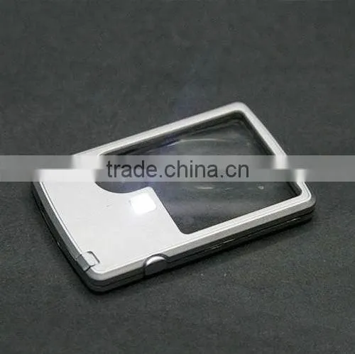 6X Light Square Magnifying Glass Magnifier New