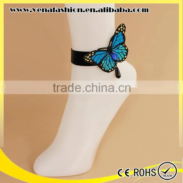 Good Quality Gothic Fancy Butterfly Anklet photo-2